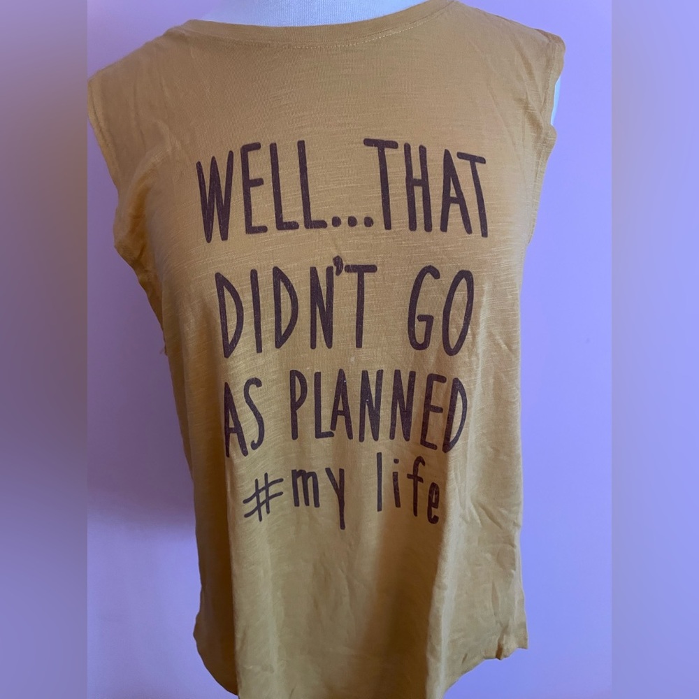 Casual Tan Graphic Women's Top